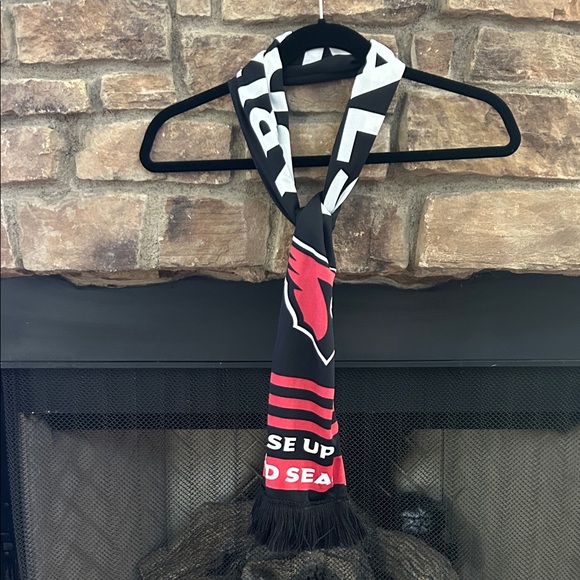 Accessories - Arizona Cardinals Black & Red Graphic Scarf “LET’S GO CARDS!” “RISE UP RED SEA!”